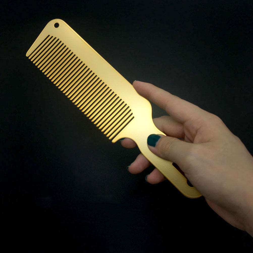 Detangling Wide Comb - Steel Wide Tooth Comb for Men