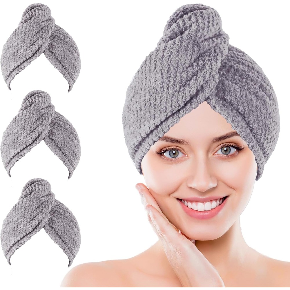 Hair Turban Towel - Microfiber Hair Towel Wrap for Women