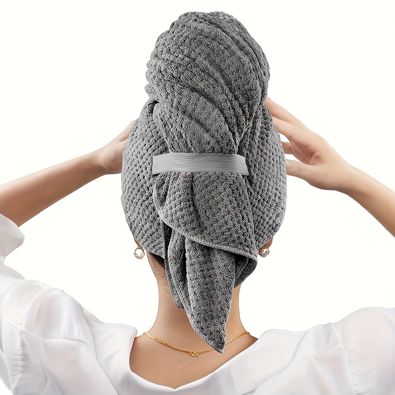 Microfiber Hair Towel Extra La - Hair Turban Towel 评论和价格