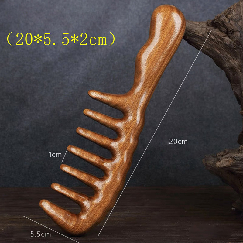 Natural Sandalwood Hair Combs  - Detangling Wide Comb 评论和价格