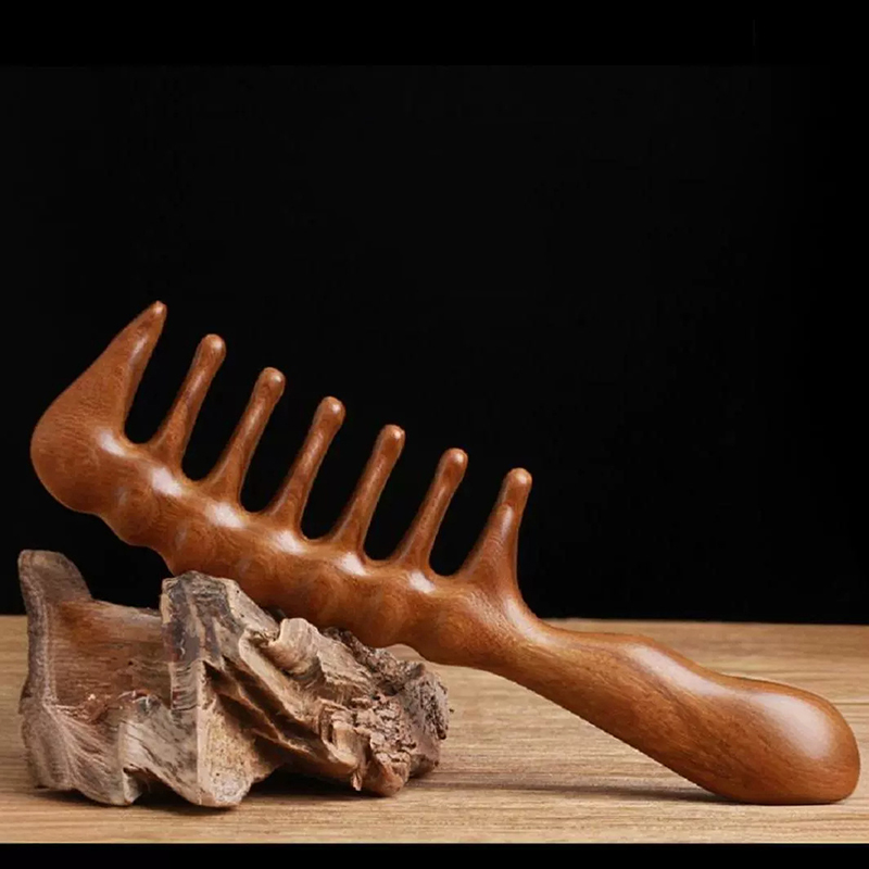 Natural Sandalwood Hair Combs  - Detangling Wide Comb 评论和价格