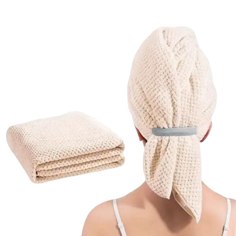 Super Absorbent Coral Velvet H - Hair Turban Towel 评论和价格