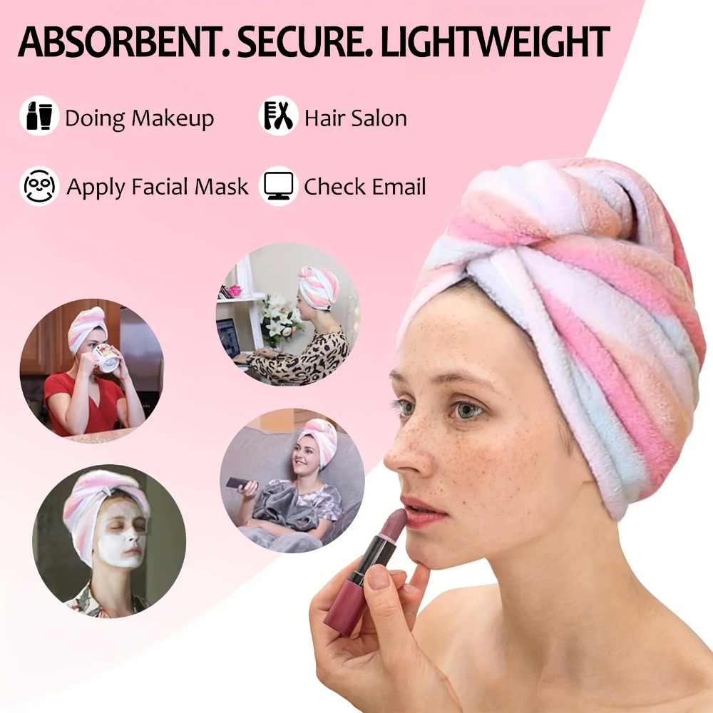 Ultra Absorbent Quick Dry Hair - Hair Turban Towel 评论和价格