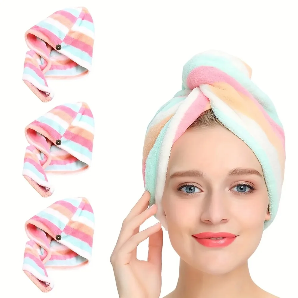 Ultra Absorbent Quick Dry Hair - Hair Turban Towel 评论和价格