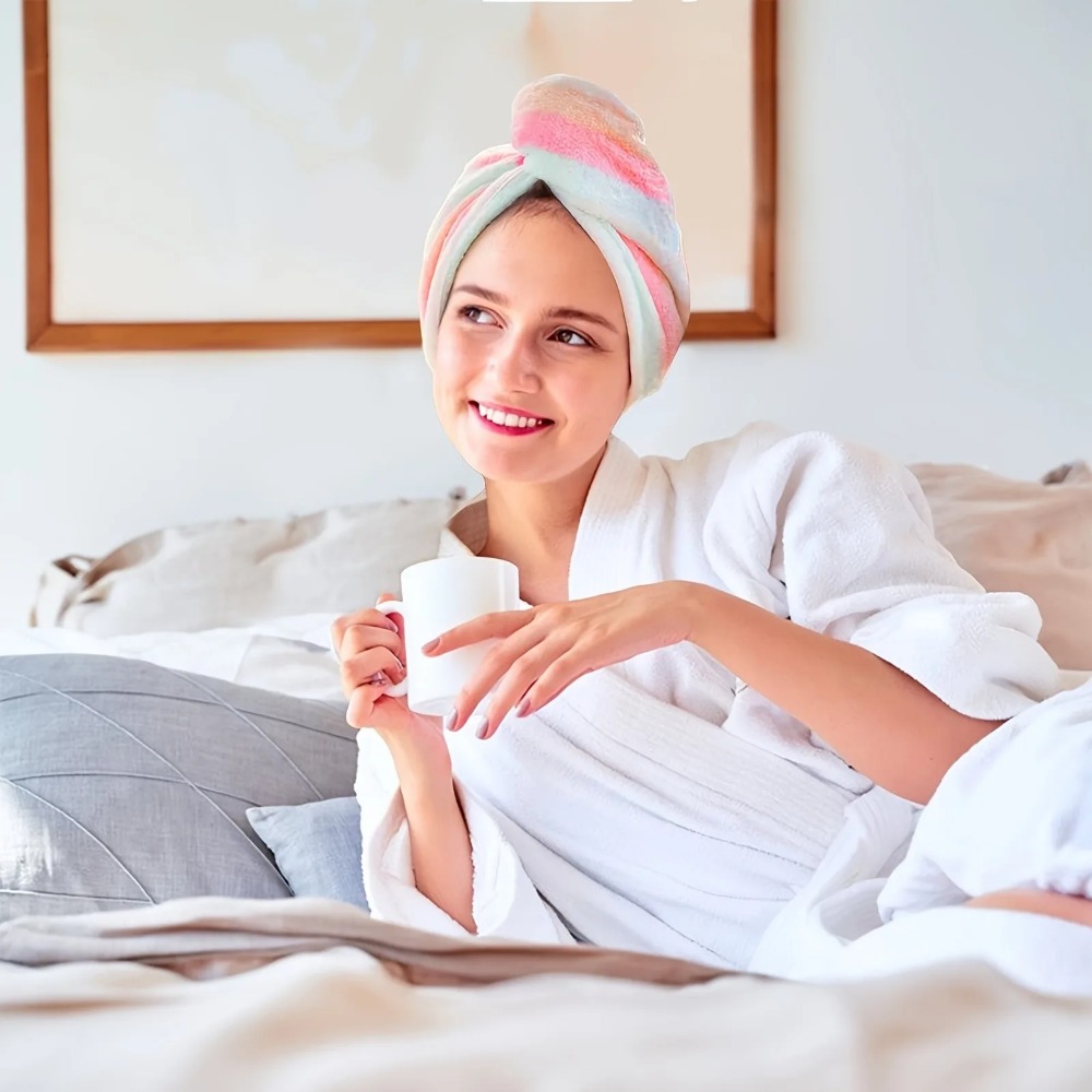 Ultra Absorbent Quick Dry Hair - Hair Turban Towel 评论和价格