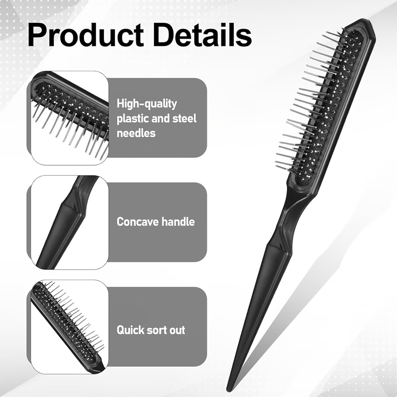 2pcs Small Wide Tooth Comb Set - Detangling Wide Comb 评论和价格