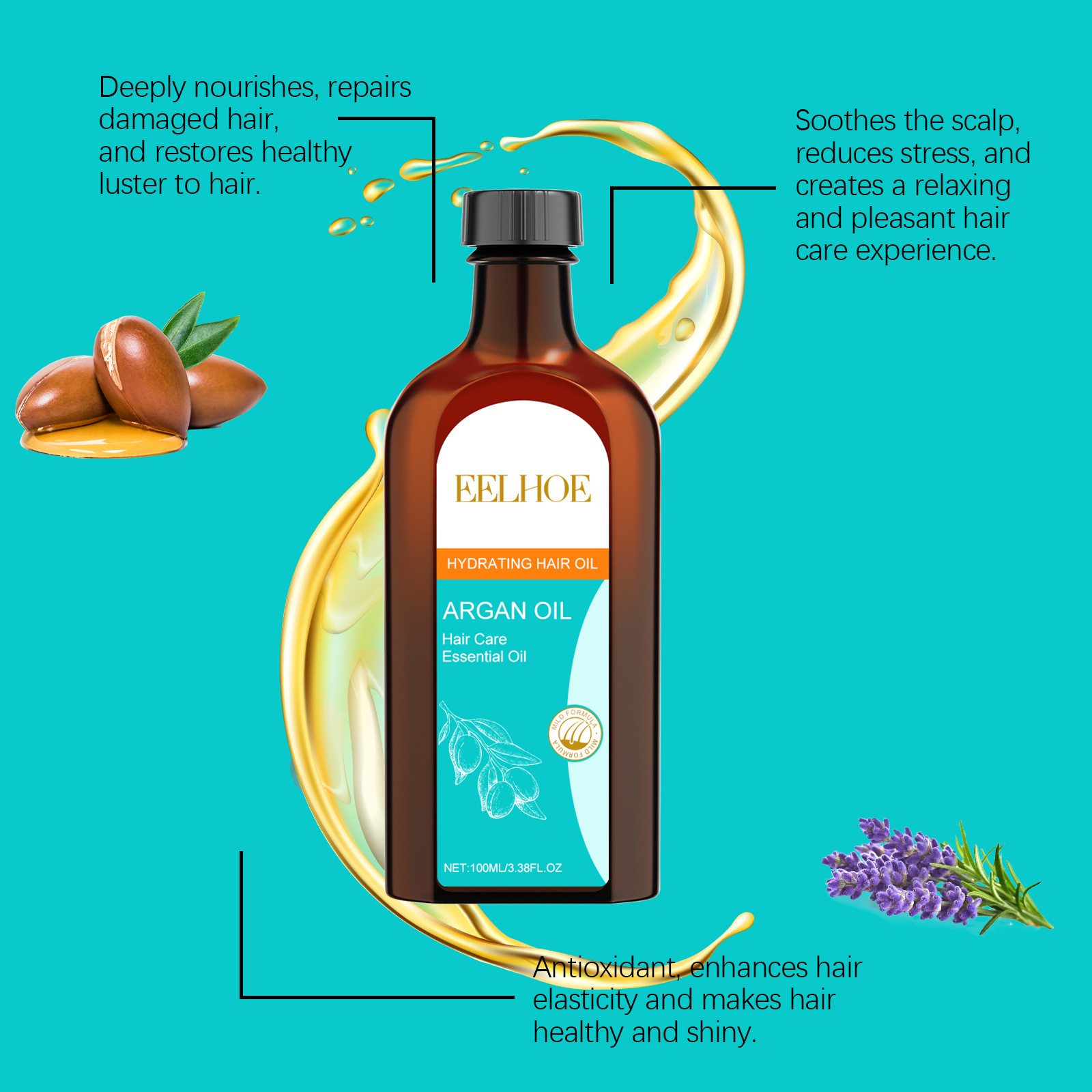 EELHOE Moroccan Argan Oil Kera - Keratin Treatment Set 评论和价格