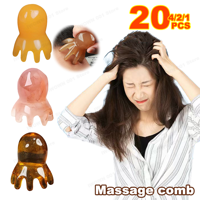 Natural Resin Octopus Acupoint - House Hair Care 评论和价格