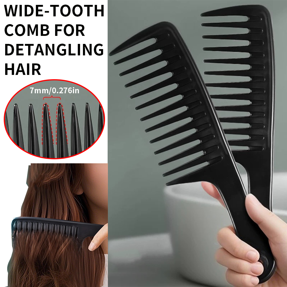 Wide-Tooth Curly Hair Comb for - Detangling Wide Comb 评论和价格