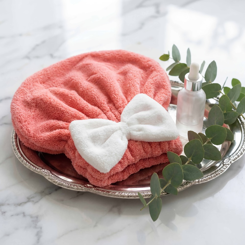 Microfiber Hair Drying Cap, Qu - Hair Turban Towel 评论和价格