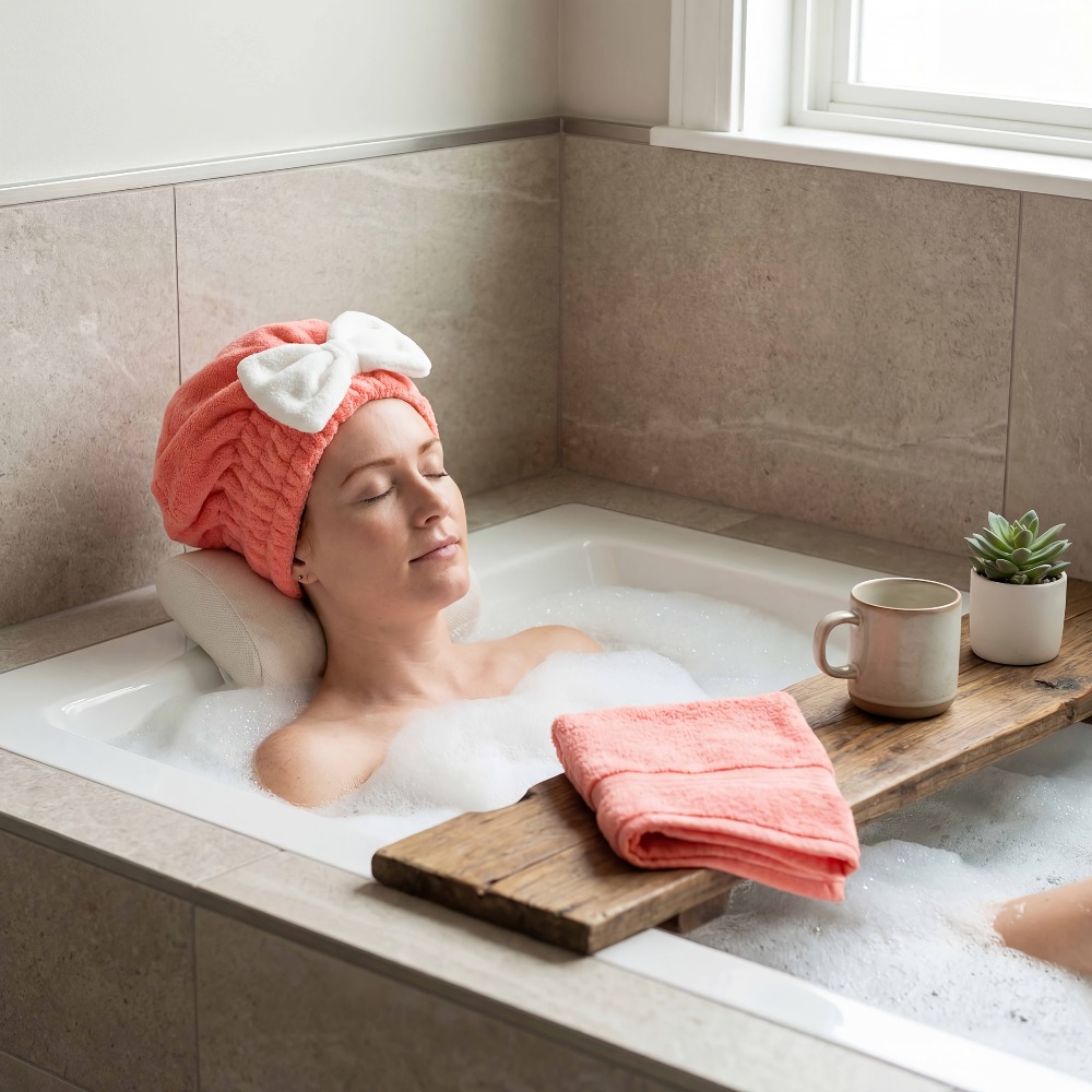 Microfiber Hair Drying Cap, Qu - Hair Turban Towel 评论和价格
