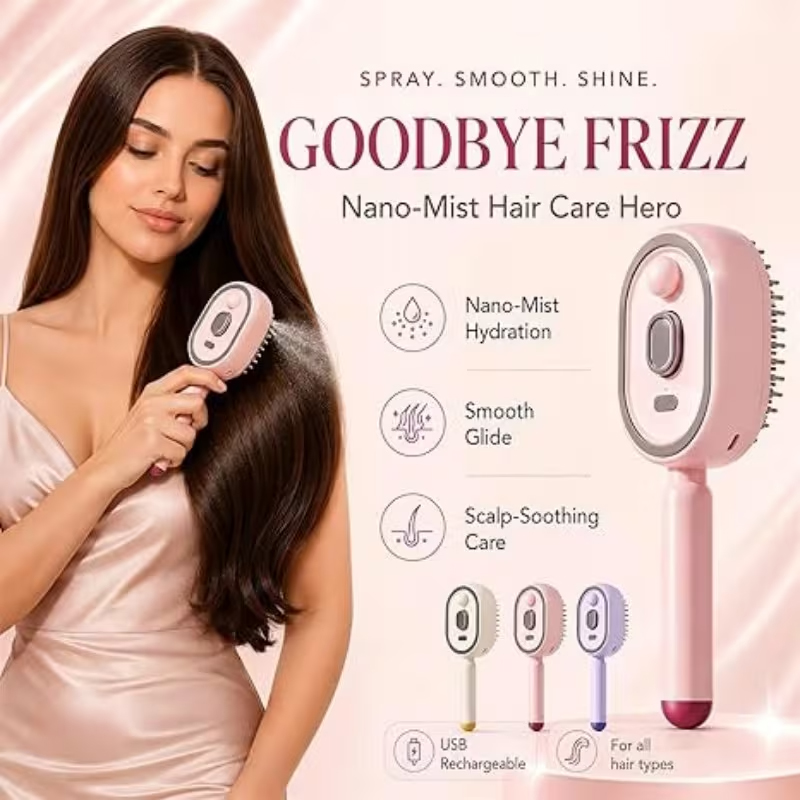 Electric Airbag Massage Comb w - Hair Care Oil 评论和价格