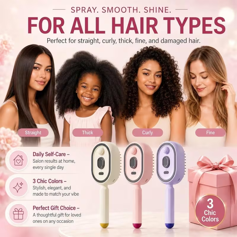 Electric Airbag Massage Comb w - Hair Care Oil 评论和价格