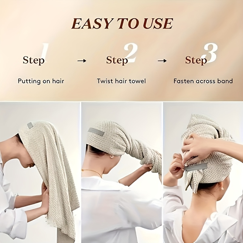 Women's Quick-Dry Hair Towel W - Hair Turban Towel 评论和价格