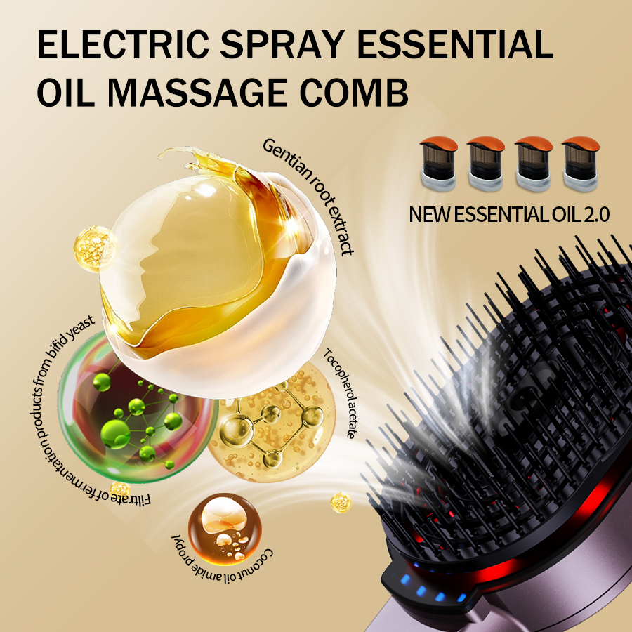 4-in-1 Massage Comb Essential  - Hair Care Oil 评论和价格