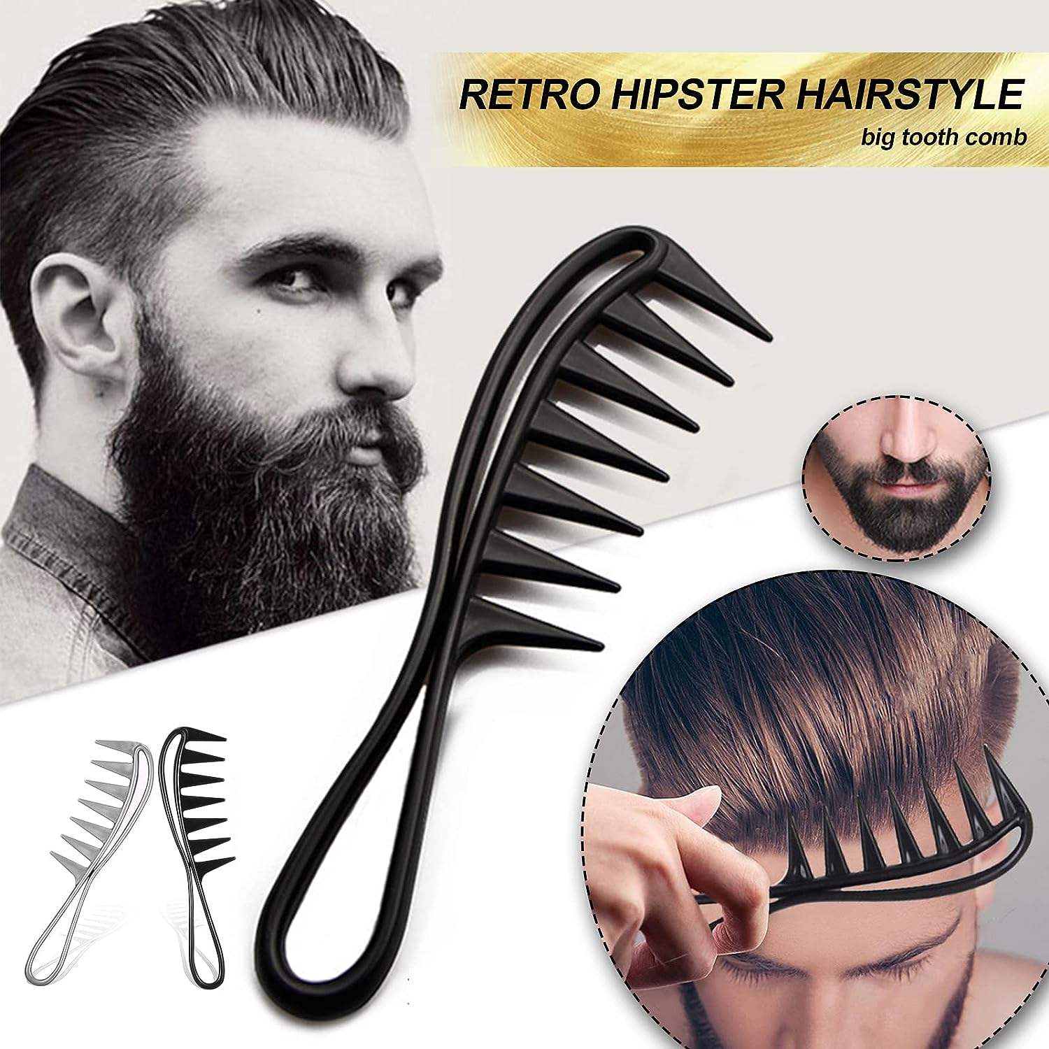 Hairdresser Portable Multi Col - Detangling Wide Comb 评论和价格
